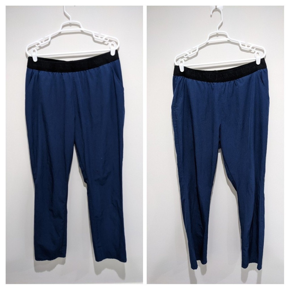 Jaanuu Set of 2 Blue Elastic Scrub Pants Size XL